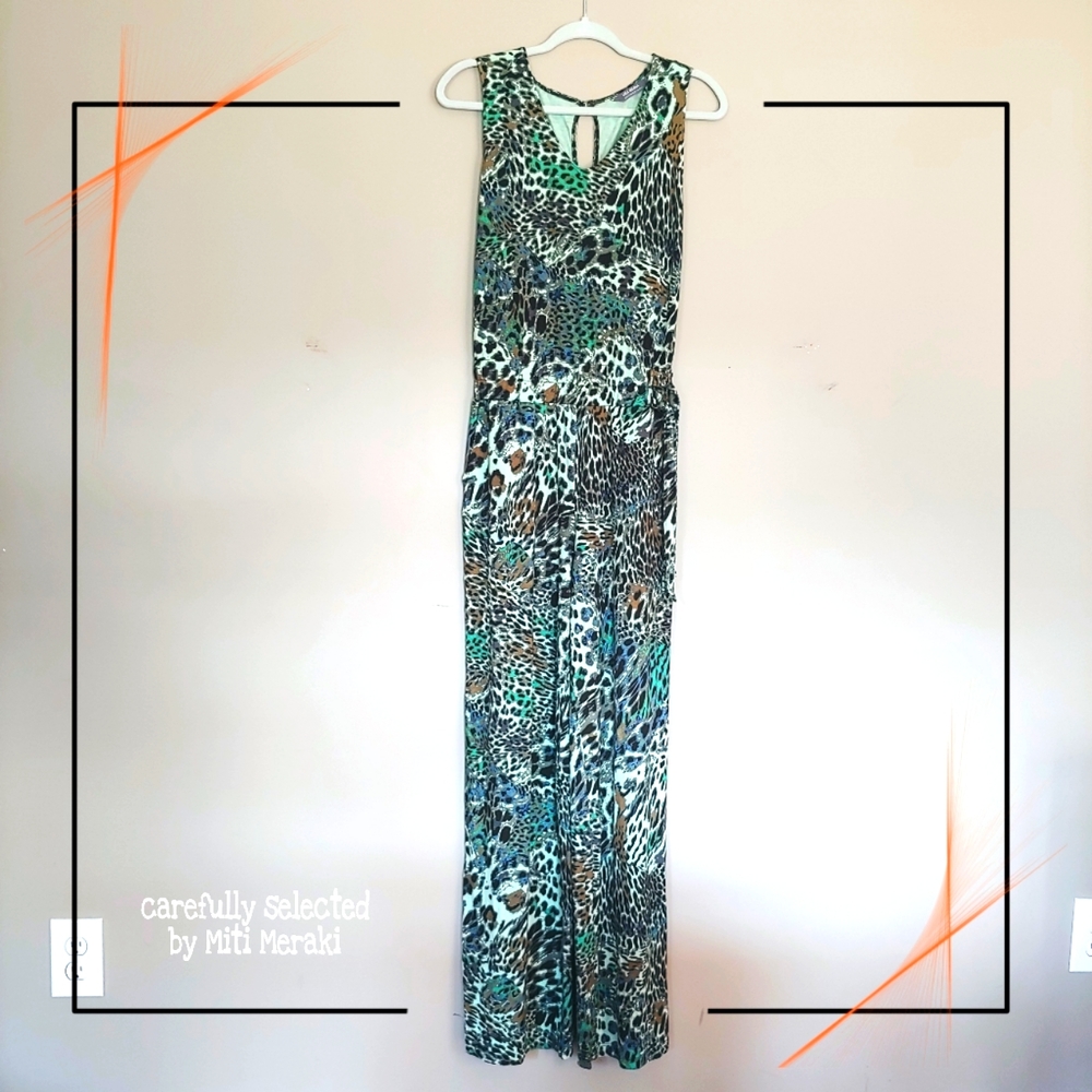 Lisa Rinna Sleeveless Wide Leg Knit Jumpsuit - Picture 2 of 13